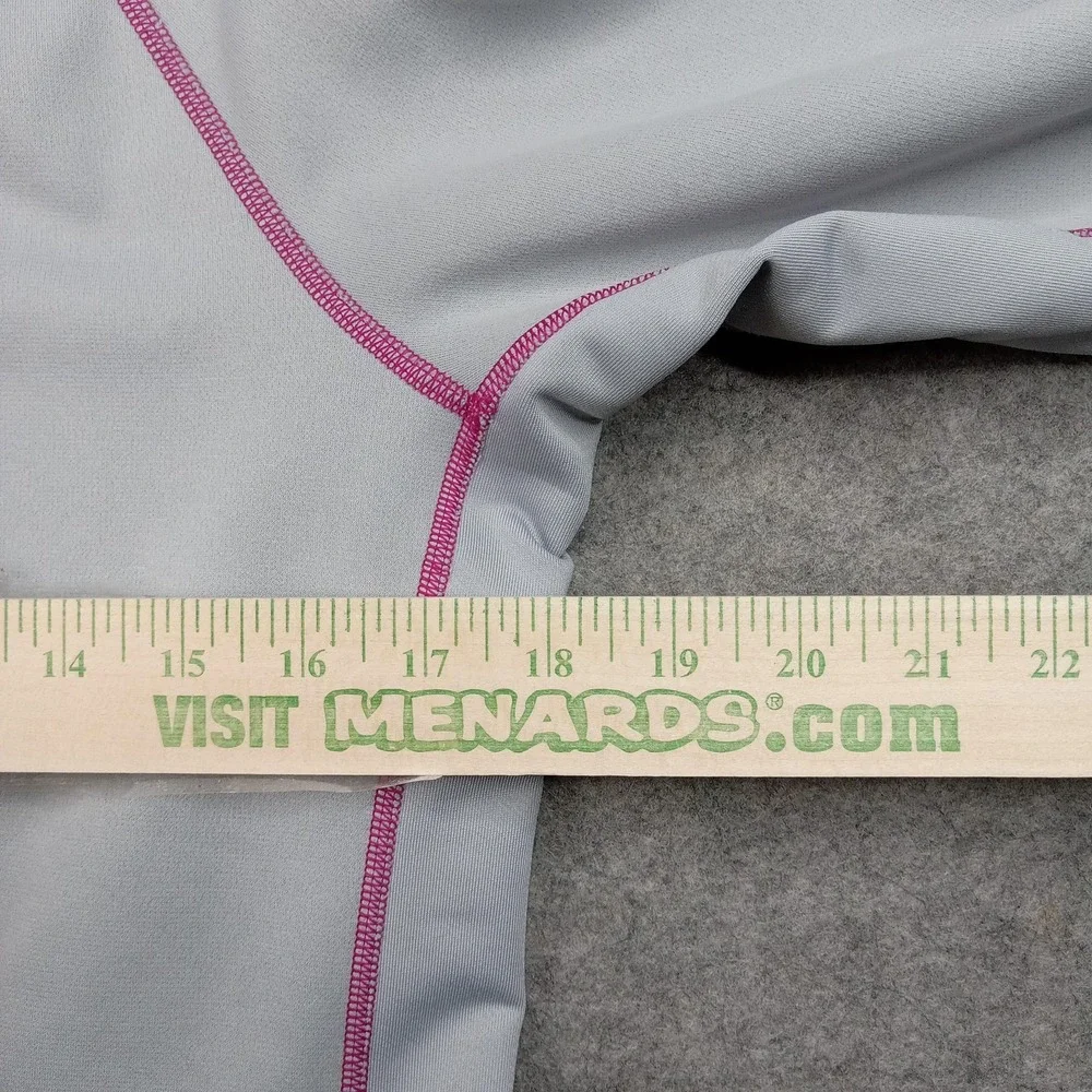 Nike Hoodie Womens Medium Gray Therma-Fit Full Zip Fleece Pink Trim 484953-013